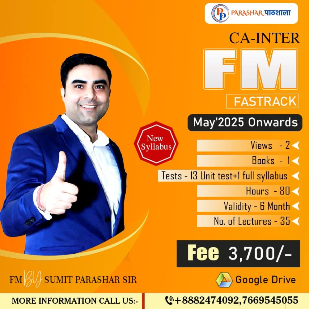 CA Inter Financial Management (FM) Fastrack
